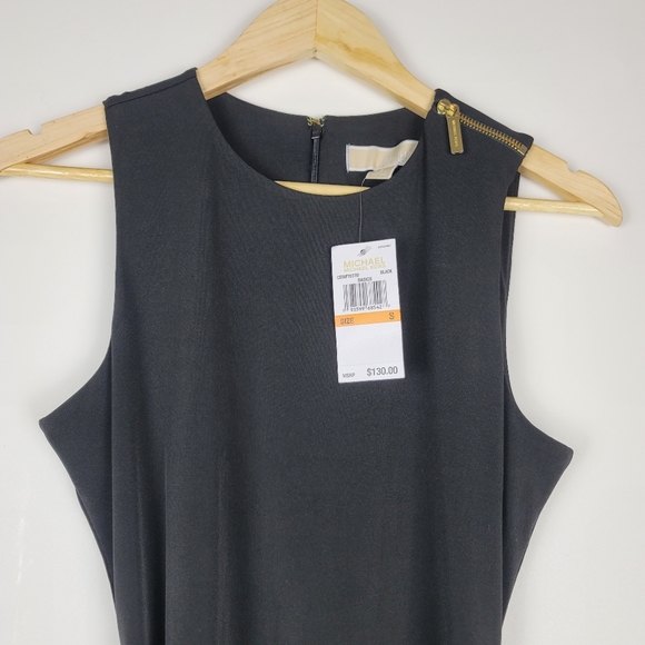 Michael Kors NWT black sleeveless dress size small - Picture 1 of 7